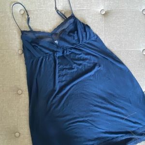 Eberjey navy blue nightgown chemise size small
